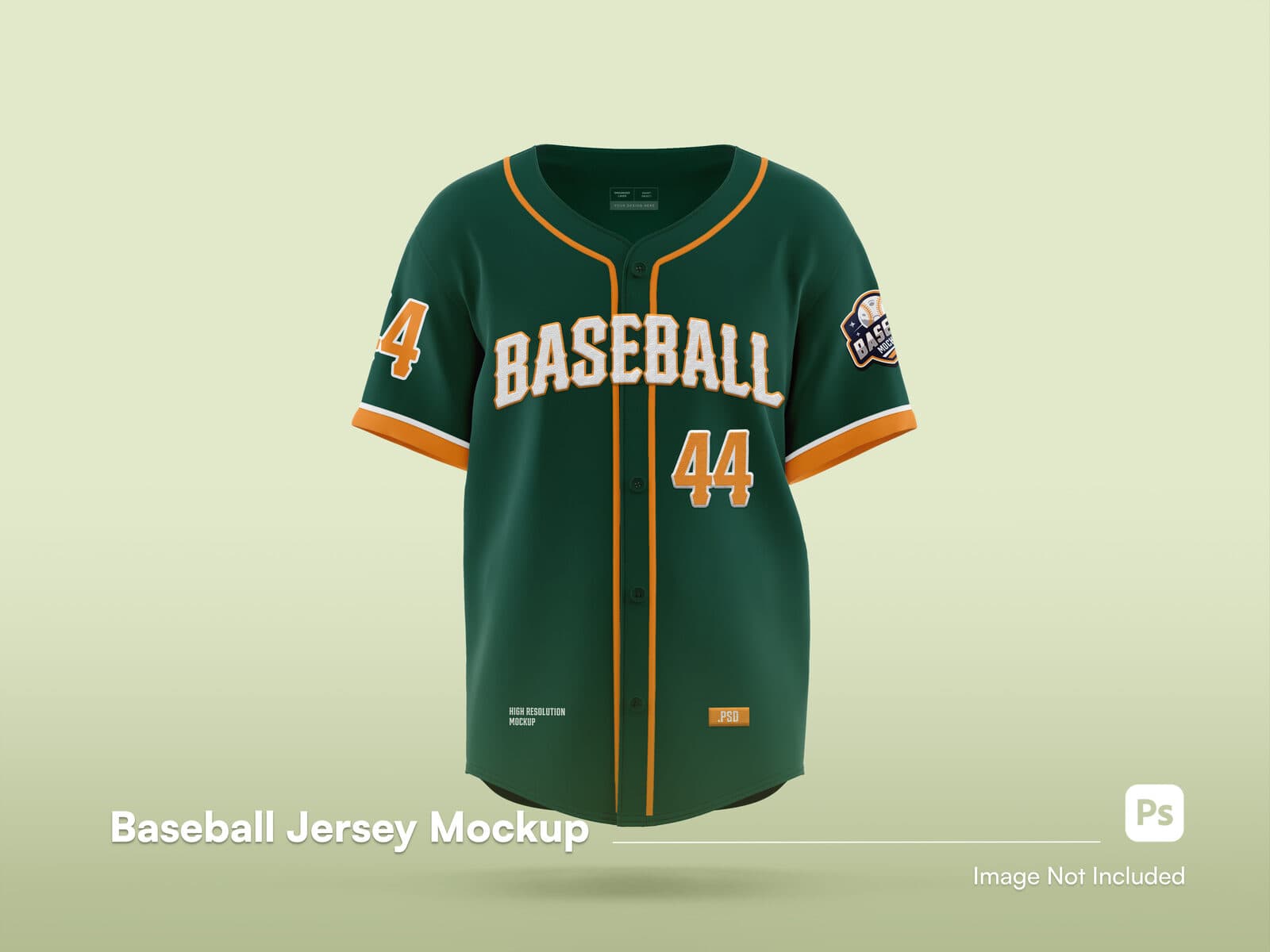 Jersey de béisbol MDM Sports — vista frontal